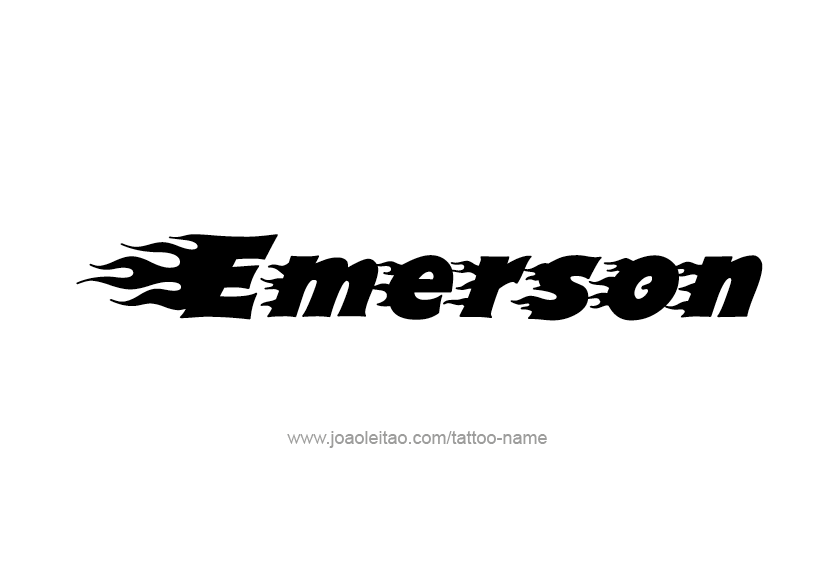 Tattoo Design Name Emerson   