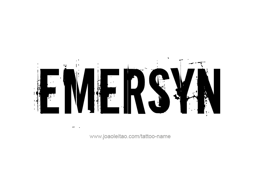 Tattoo Design Name Emersyn   