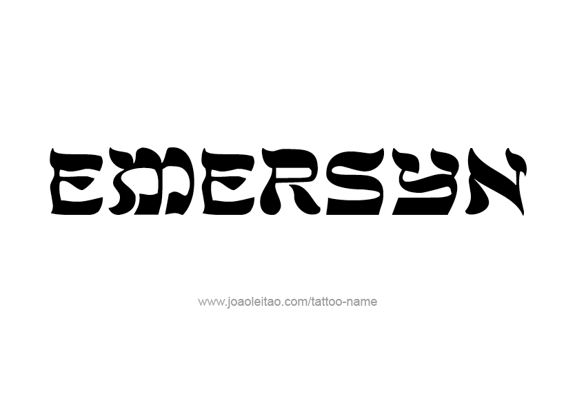 Tattoo Design Name Emersyn   