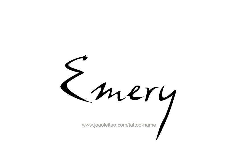 Tattoo Design Name Emery   