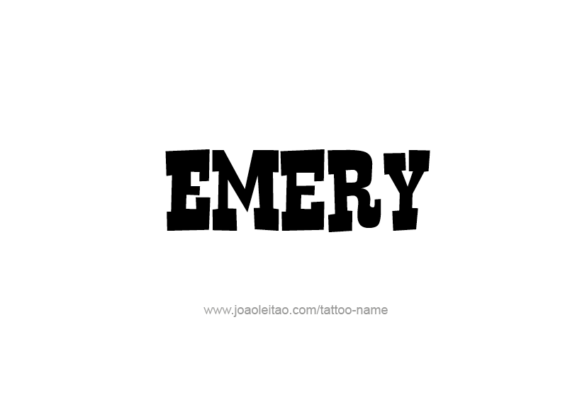 Tattoo Design Name Emery   