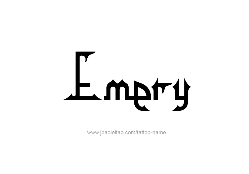 Tattoo Design Name Emery   