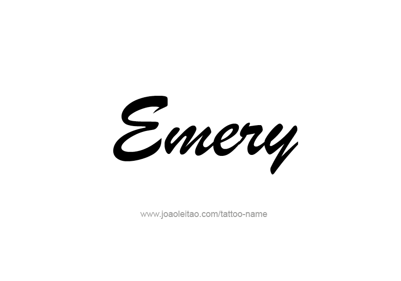 Tattoo Design Name Emery   