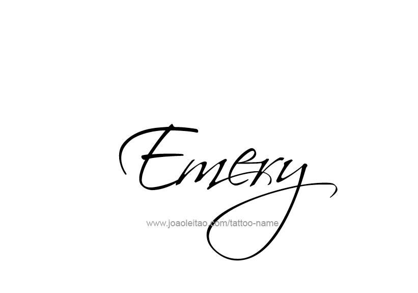 Tattoo Design Name Emery   