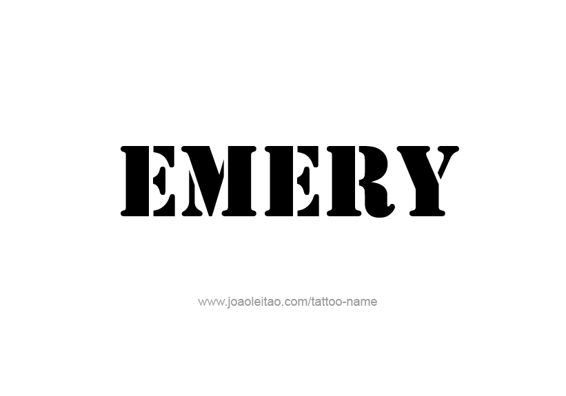 Tattoo Design Name Emery   