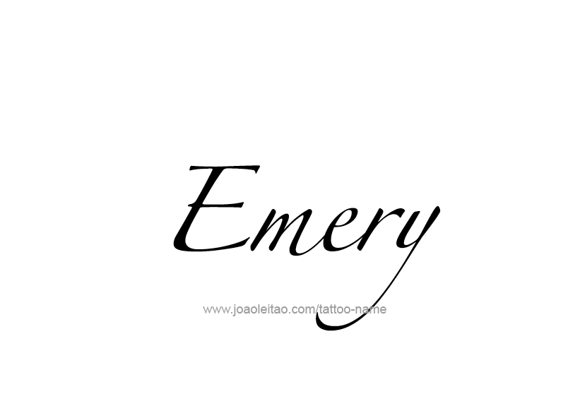 Tattoo Design Name Emery   