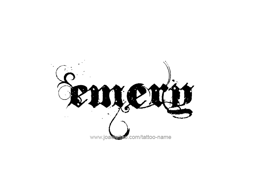 Tattoo Design Name Emery   