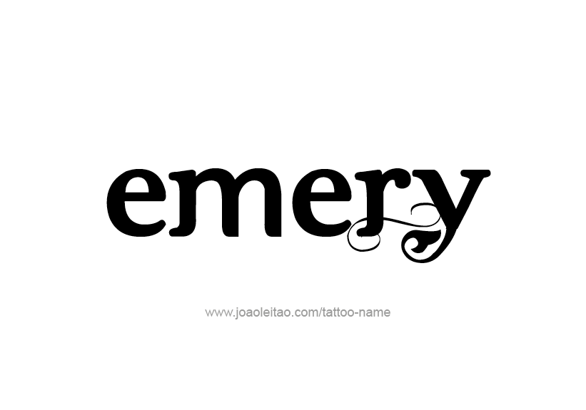 Tattoo Design Name Emery   