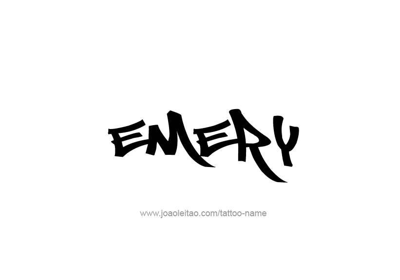 Tattoo Design Name Emery   