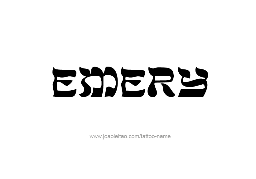 Tattoo Design Name Emery   