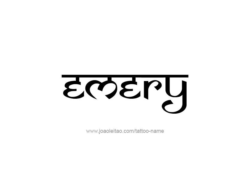 Tattoo Design Name Emery   