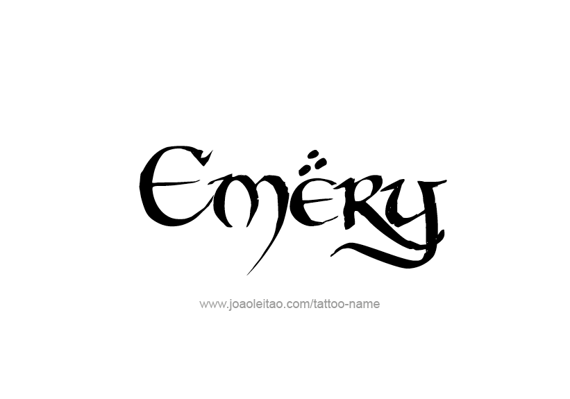 Tattoo Design Name Emery   