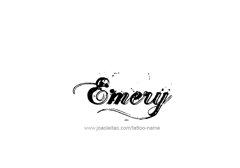 Tattoo Design Name Emery   