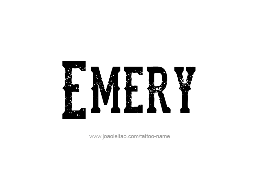 Tattoo Design Name Emery   