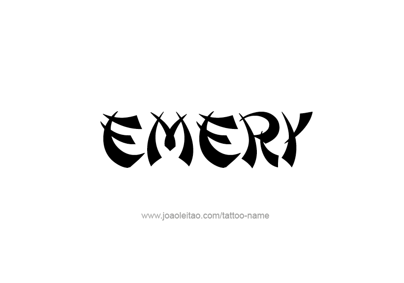 Tattoo Design Name Emery   