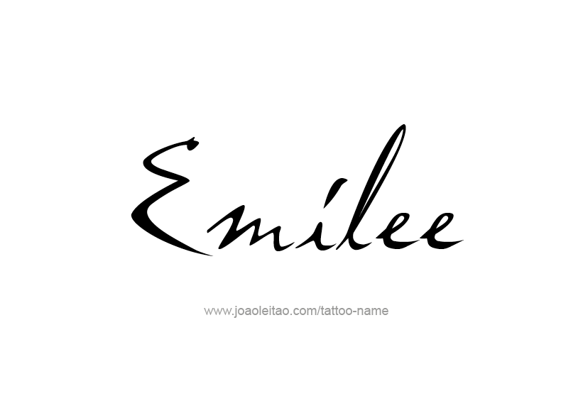 Tattoo Design Name Emilee   