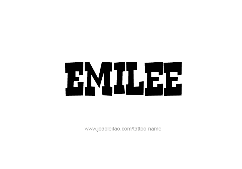 Tattoo Design Name Emilee   