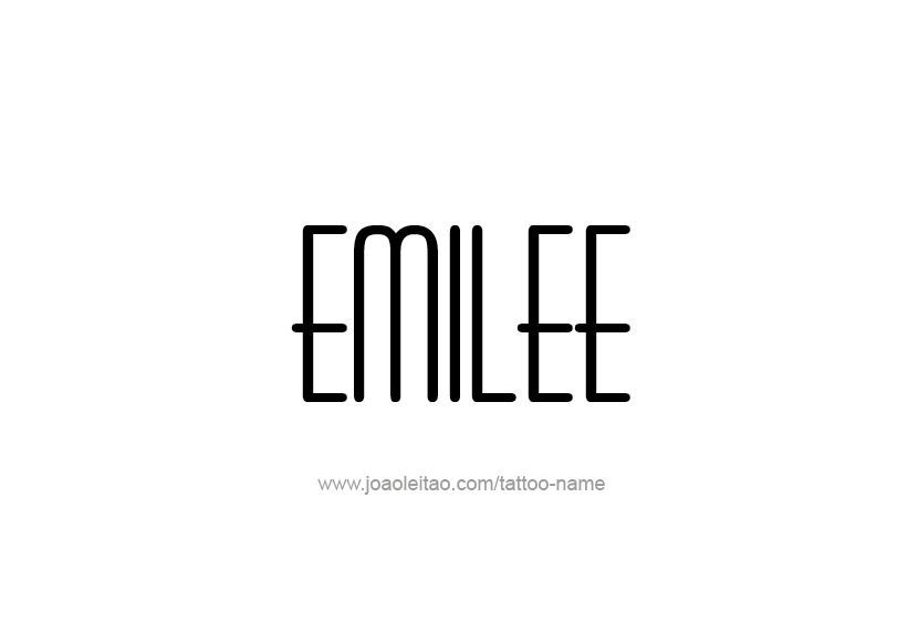 Tattoo Design Name Emilee   