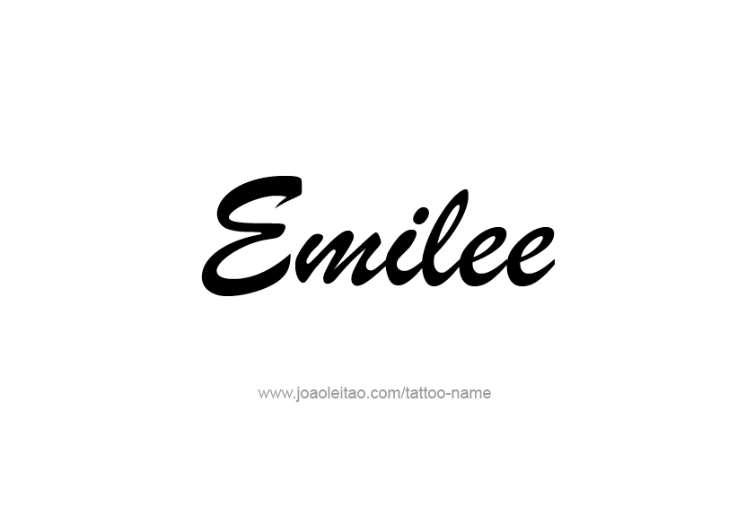 Tattoo Design Name Emilee   