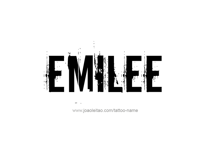 Tattoo Design Name Emilee   