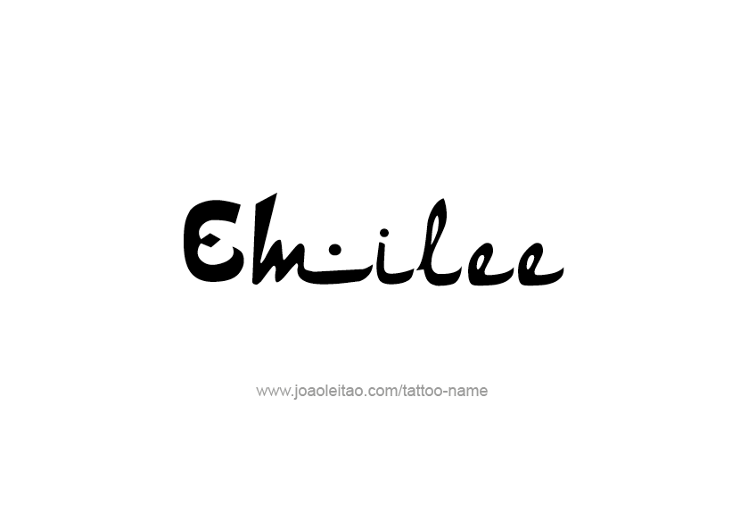 Tattoo Design Name Emilee   