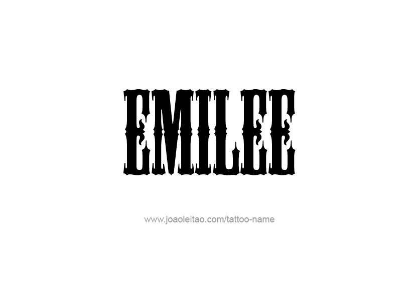 Tattoo Design Name Emilee   