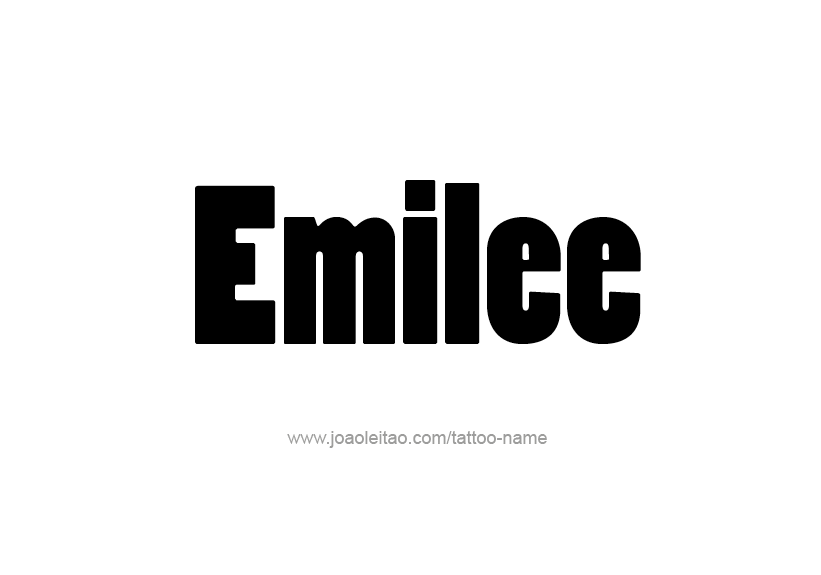 Tattoo Design Name Emilee   