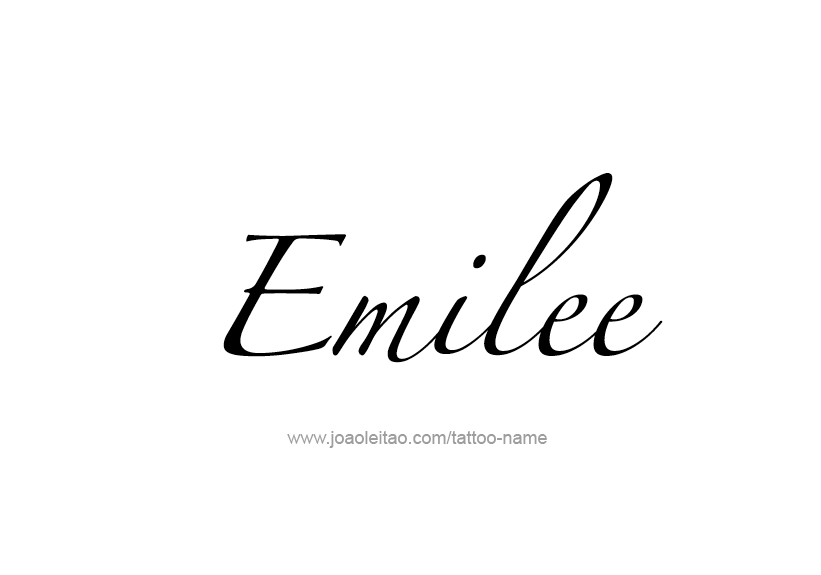 Tattoo Design Name Emilee   