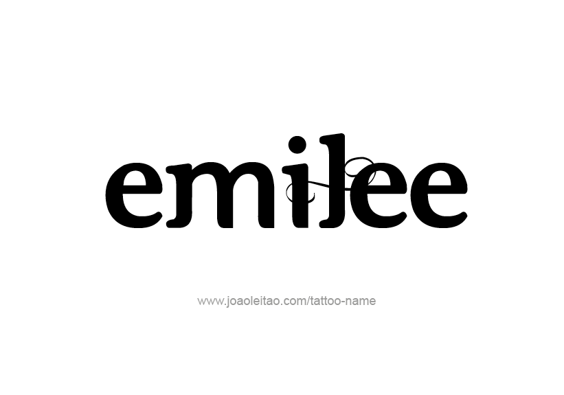 Tattoo Design Name Emilee   