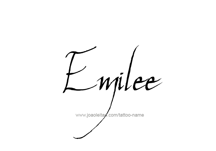 Tattoo Design Name Emilee   