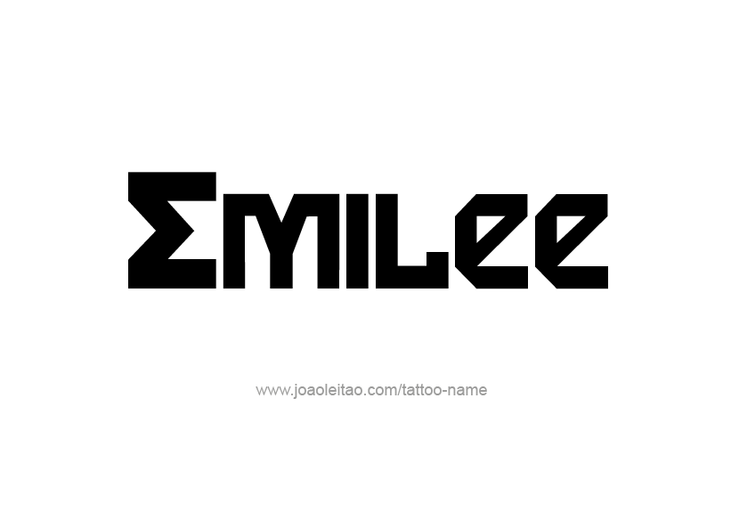 Tattoo Design Name Emilee   