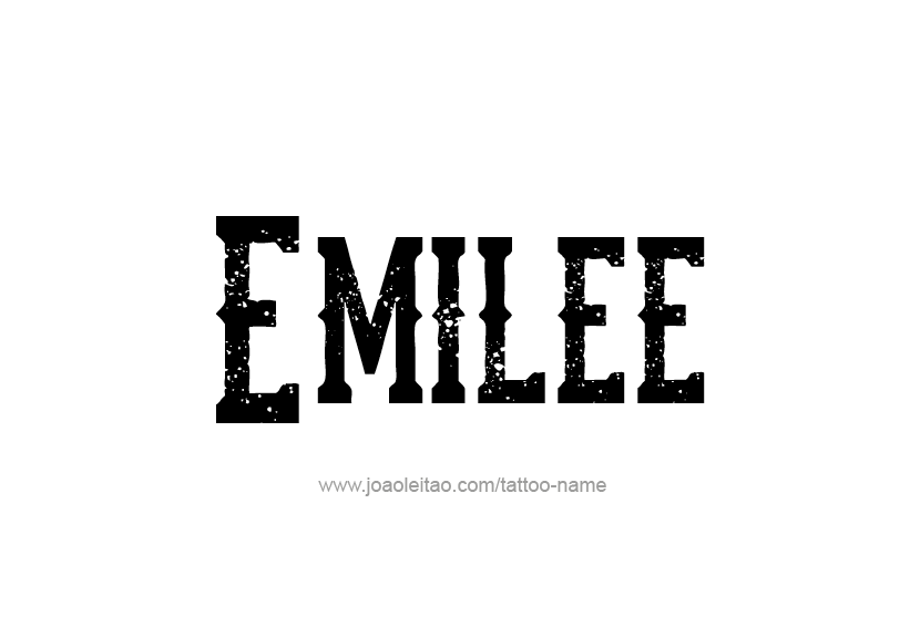 Tattoo Design Name Emilee   