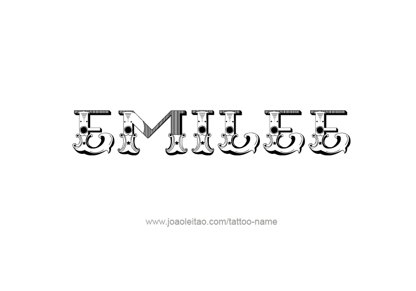 Tattoo Design Name Emilee   