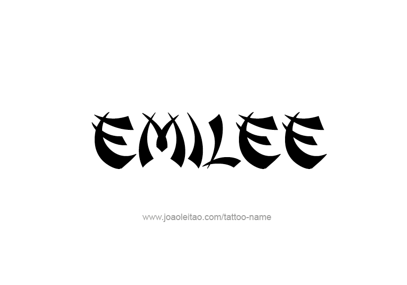 Tattoo Design Name Emilee   