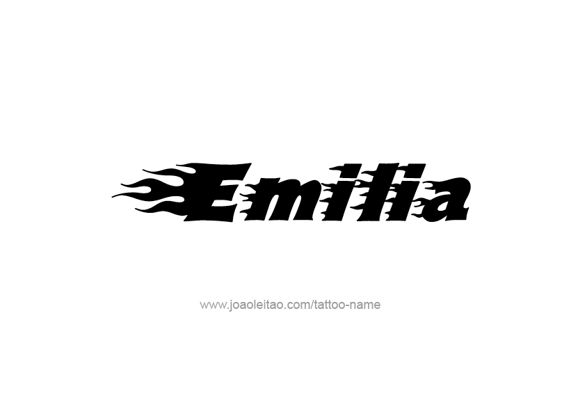 Tattoo Design Name Emilia   