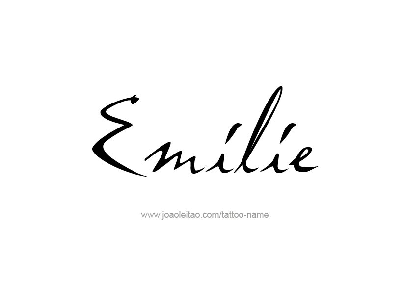 Tattoo Design Name Emilie   