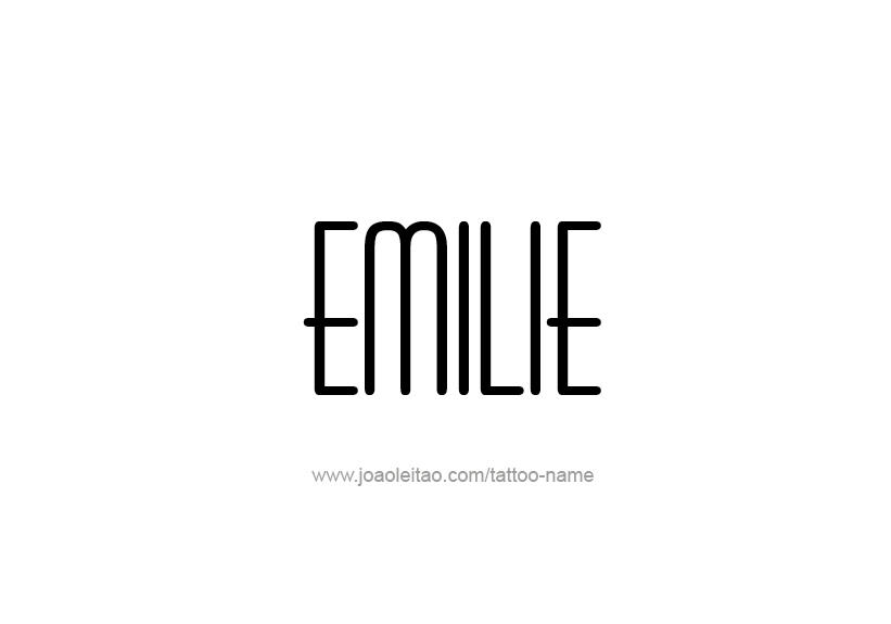 Tattoo Design Name Emilie   