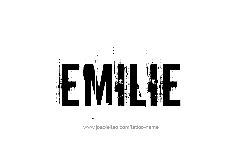 Tattoo Design Name Emilie   