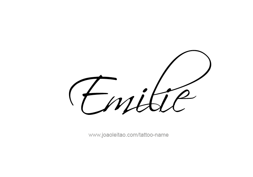 Tattoo Design Name Emilie   