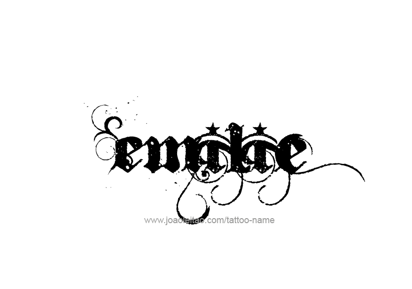 Tattoo Design Name Emilie   
