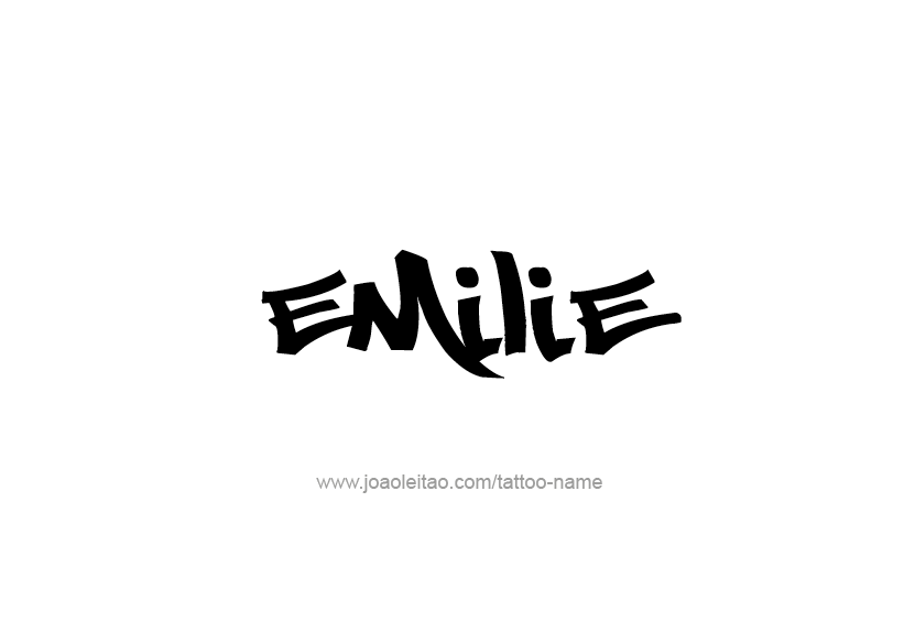 Tattoo Design Name Emilie   