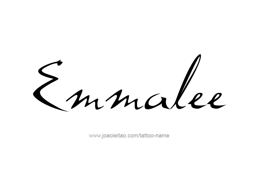 Tattoo Design Name Emmalee   