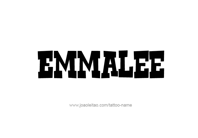 Tattoo Design Name Emmalee   