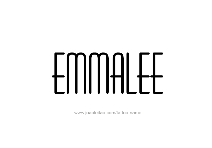 Tattoo Design Name Emmalee   