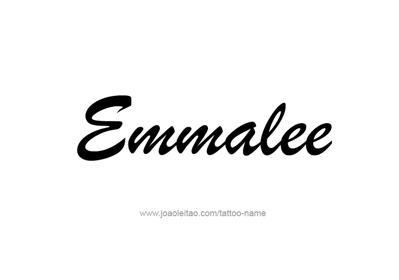 Tattoo Design Name Emmalee   