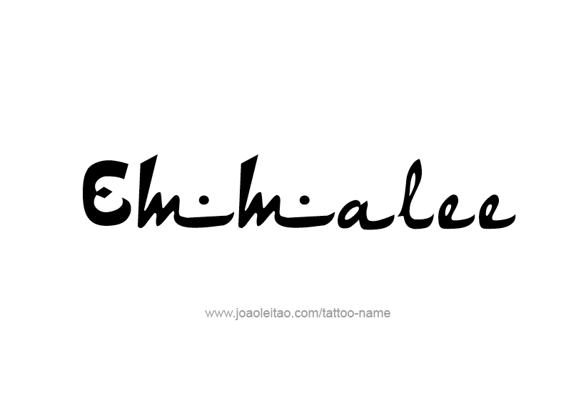 Tattoo Design Name Emmalee   