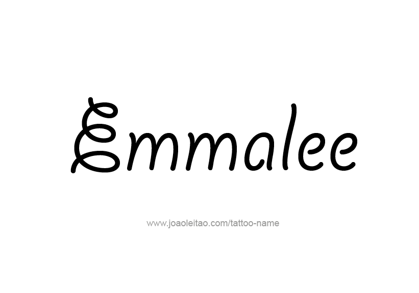 Tattoo Design Name Emmalee   