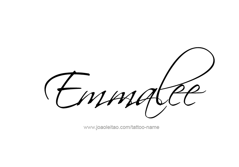 Tattoo Design Name Emmalee   