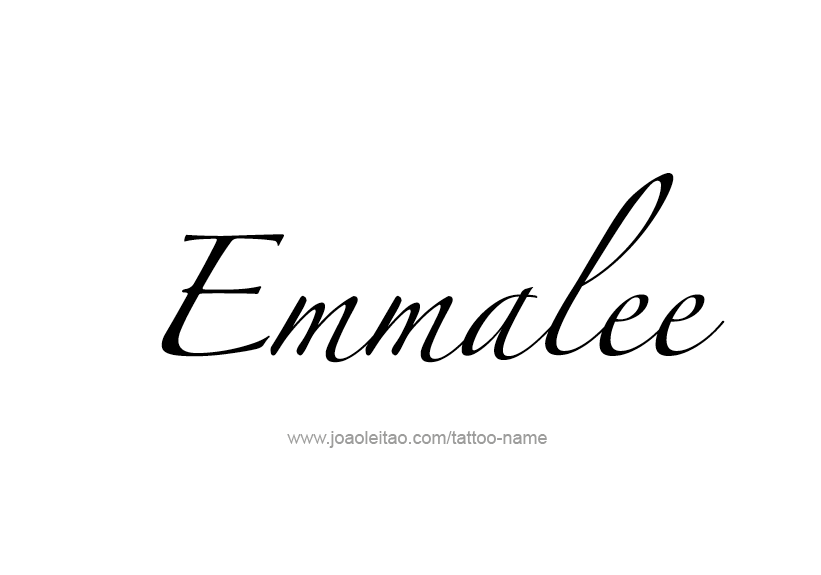 Tattoo Design Name Emmalee   