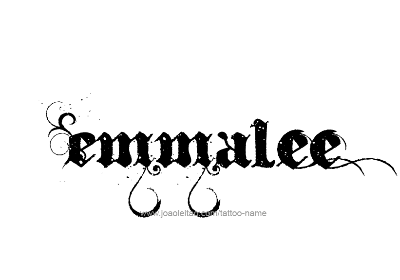 Tattoo Design Name Emmalee   